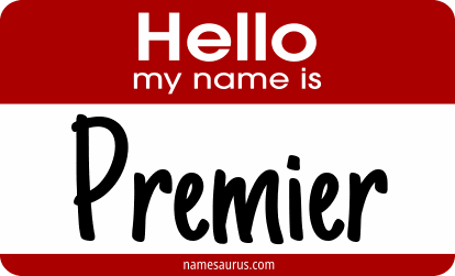 Hello my name is Premier png download