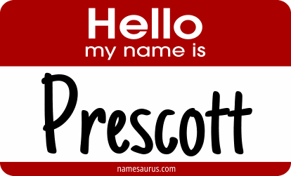 Hello my name is Prescott png download