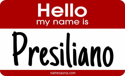Hello my name is Presiliano png download