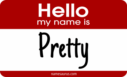 Hello my name is Pretty png download
