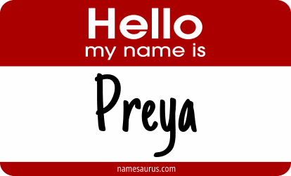 Hello my name is Preya png download