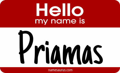Hello my name is Priamas png download