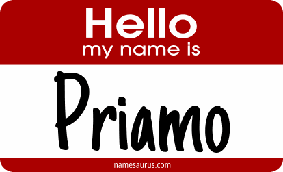 Hello my name is Priamo png download