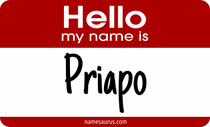Hello my name is Priapo png download