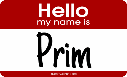 Hello my name is Prim png download