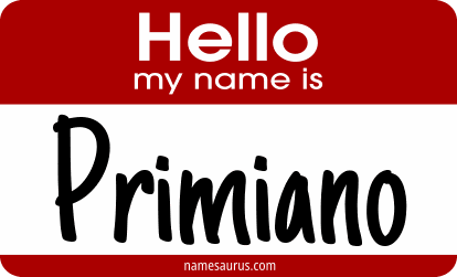 Hello my name is Primiano png download