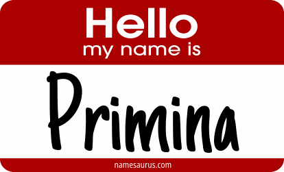 Hello my name is Primina png download