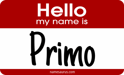 Hello my name is Primo png download