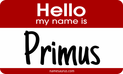 Hello my name is Primus png download