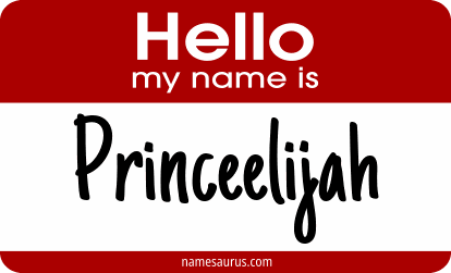 Hello my name is Princeelijah png download