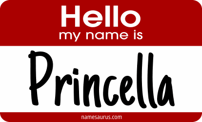 Hello my name is Princella png download