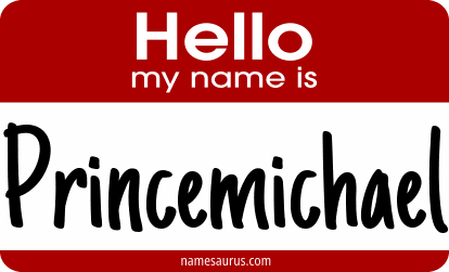 Hello my name is Princemichael png download