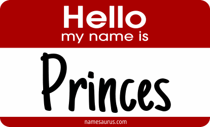 Hello my name is Princes png download