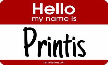 Hello my name is Printis png download