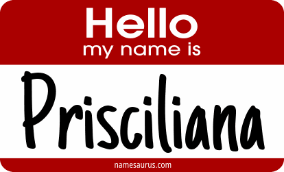 Hello my name is Prisciliana png download