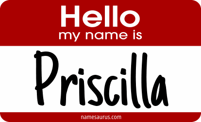 Hello my name is Priscilla png download