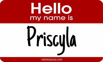 Hello my name is Priscyla png download