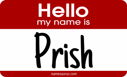 Hello my name is Prish png download