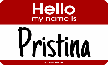 Hello my name is Pristina png download