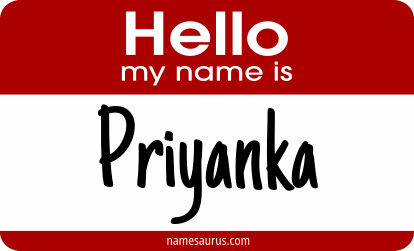 Hello my name is Priyanka png download