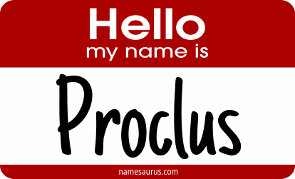 Hello my name is Proclus png download