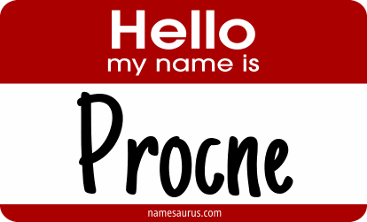 Hello my name is Procne png download