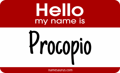 Hello my name is Procopio png download
