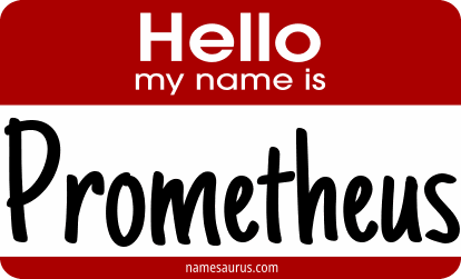 Hello my name is Prometheus png download