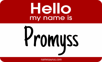 Hello my name is Promyss png download