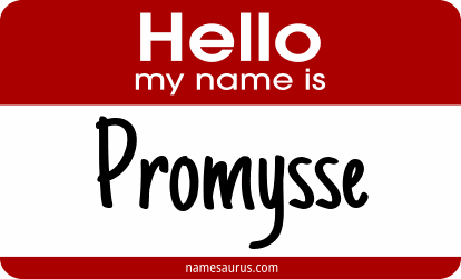 Hello my name is Promysse png download