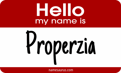 Hello my name is Properzia png download