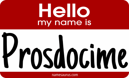 Hello my name is Prosdocime png download