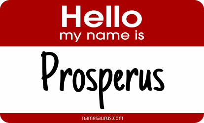 Hello my name is Prosperus png download