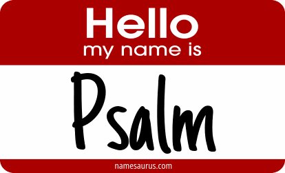 Hello my name is Psalm png download