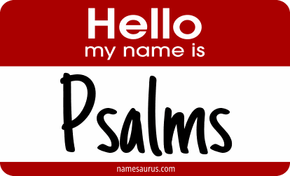 Hello my name is Psalms png download