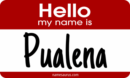 Hello my name is Pualena png download