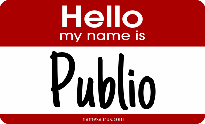 Hello my name is Publio png download