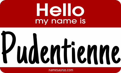 Hello my name is Pudentienne png download