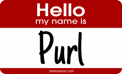Hello my name is Purl png download