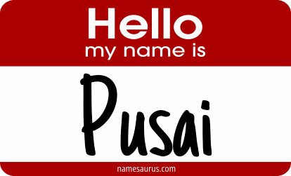 Hello my name is Pusai png download