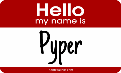 Hello my name is Pyper png download