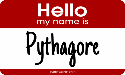 Hello my name is Pythagore png download