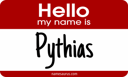 Hello my name is Pythias png download