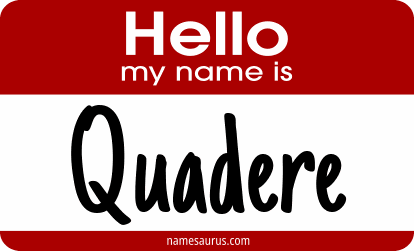 Hello my name is Quadere png download