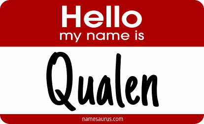 Hello my name is Qualen png download