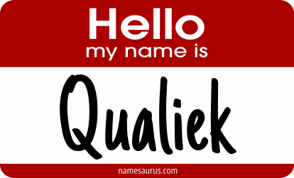 Hello my name is Qualiek png download