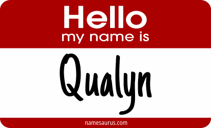 Hello my name is Qualyn png download