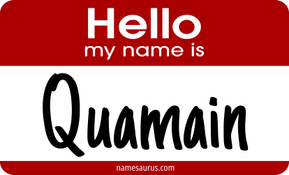 Hello my name is Quamain png download