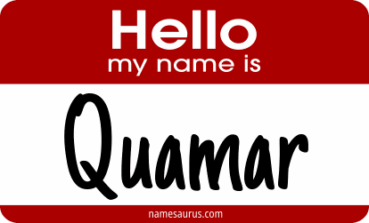 Hello my name is Quamar png download