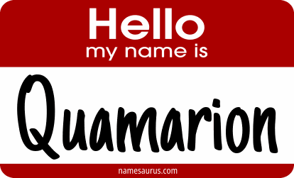 Hello my name is Quamarion png download